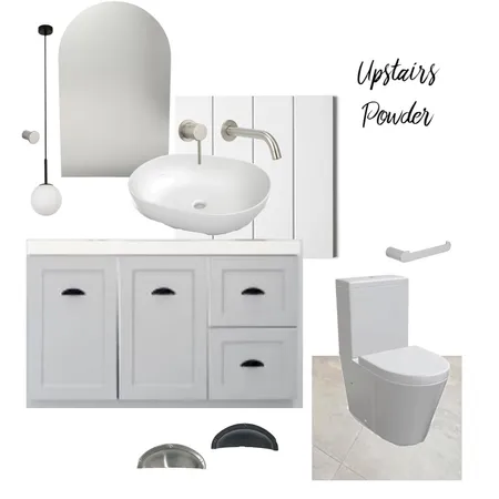 Upstairs Powder Room Interior Design Mood Board by natmatkovic@hotmail.com on Style Sourcebook