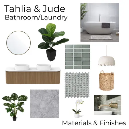 Tahlia & Jude - Bathroom/Laundry - Materials & Finishes Interior Design Mood Board by kdhearder on Style Sourcebook