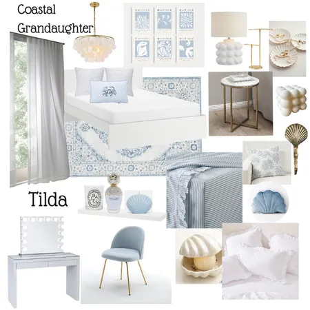 Tilda's Room - Coastal grandaughter Interior Design Mood Board by Jillian on Style Sourcebook