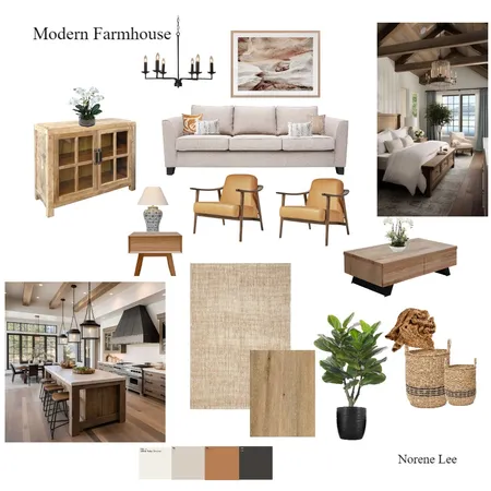 Modern Farmhouse Interior Design Mood Board by Norene Lee on Style Sourcebook