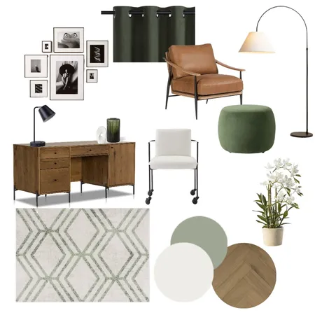 Module 9 - Home Office Interior Design Mood Board by allie.jardim@gmail.com on Style Sourcebook