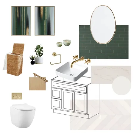 Module 9 Powder/Laundry Interior Design Mood Board by allie.jardim@gmail.com on Style Sourcebook