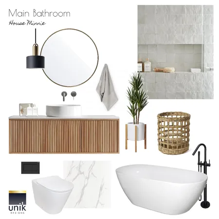 Hanneri - Main Bathroom Interior Design Mood Board by Unik Designs on Style Sourcebook