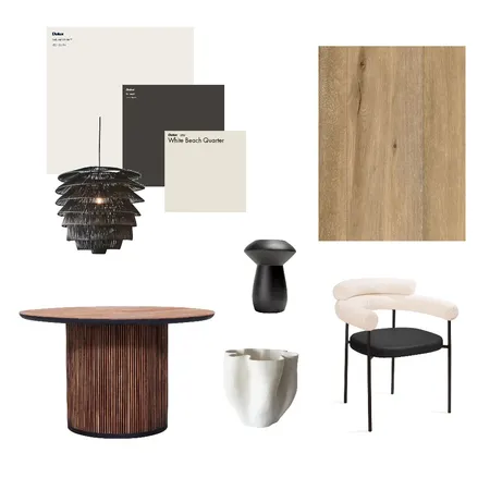 Dining room black and white Interior Design Mood Board by Stilleben Interior Design on Style Sourcebook