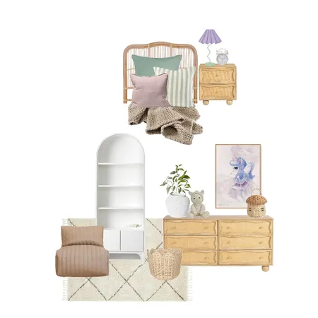 Boho kids bedroom Interior Design Mood Board by Jorja Clair Interiors on Style Sourcebook