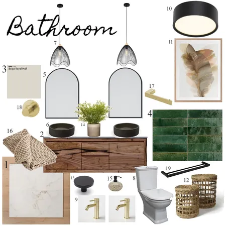 Module 9 mood board 4 bathroom Interior Design Mood Board by trishastyle on Style Sourcebook