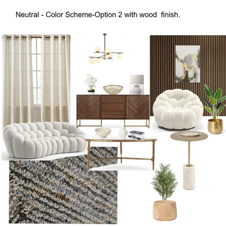 Arthur- Joburg - Neutral Color scheme with wood finish option 2 Interior Design Mood Board by Asma Murekatete on Style Sourcebook