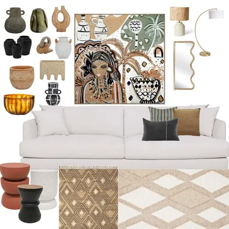 Tribal Neutral Interior Design Mood Board by oz design artarmon on Style Sourcebook