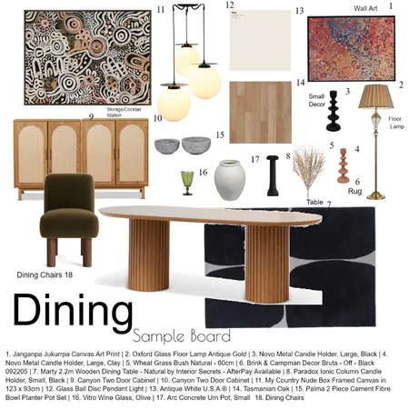 Dining Room Sample Board IDI Interior Design Mood Board by elizabethrhsteel on Style Sourcebook