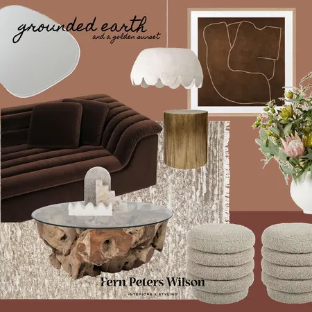 Grounded Earth and a Golden Sunset Interior Design Mood Board by Fern Peters-Wilson - Interior Design & Styling on Style Sourcebook