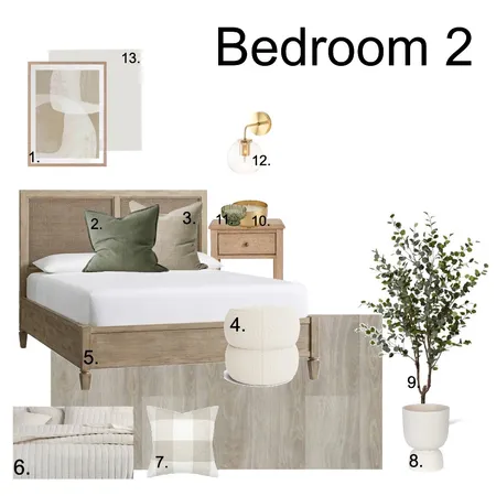 Bedroom 2 Interior Design Mood Board by Livderome on Style Sourcebook