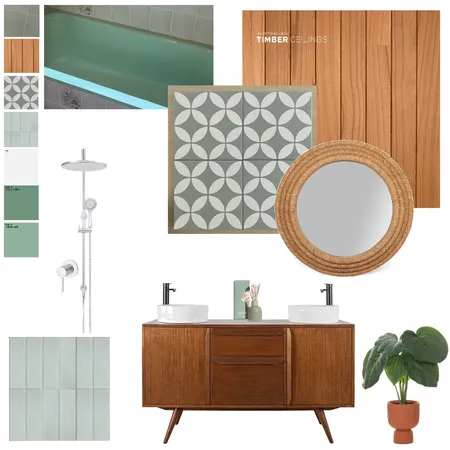 Eulo St bathroom timber Interior Design Mood Board by brigid on Style Sourcebook