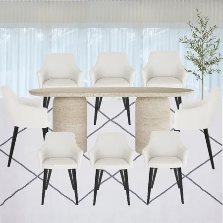 Velda Taylor-Chan Dining Room - linen chair Interior Design Mood Board by Velda on Style Sourcebook