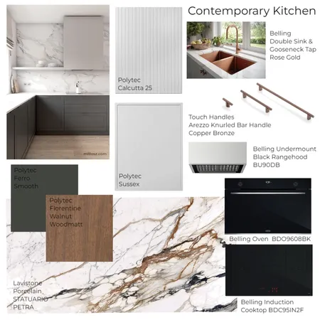 Pakenham Showroom - Contemporary Kitchen Interior Design Mood Board by Two Wildflowers on Style Sourcebook