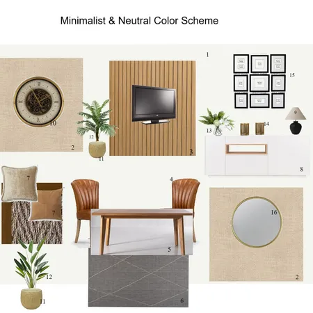 Atli- Minimalist and Neutral Color Scheme Interior Design Mood Board by Asma Murekatete on Style Sourcebook