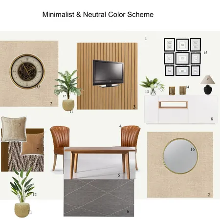 Atli- Minimalist and Neutral Color Scheme Interior Design Mood Board by Asma Murekatete on Style Sourcebook