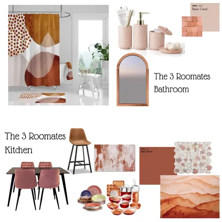 3 roomates bathroom and kitchen Interior Design Mood Board by Beverly Zaske on Style Sourcebook