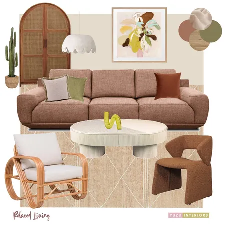 Relaxed Living Room Interior Design Mood Board by Yuzu Interiors on Style Sourcebook