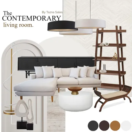 Contemporary living room. Interior Design Mood Board by tazsal on Style Sourcebook