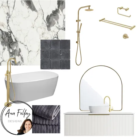 Clontarf Rd BATHROOM Interior Design Mood Board by Ana Fellay on Style Sourcebook