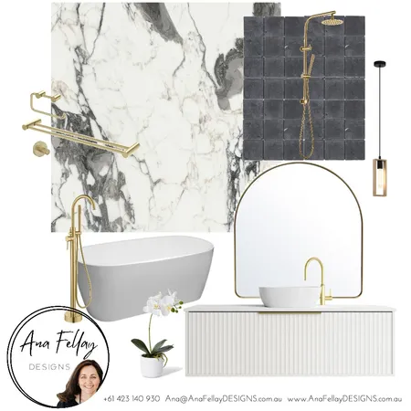 Clontarf Rd BATHROOM Interior Design Mood Board by Ana Fellay on Style Sourcebook