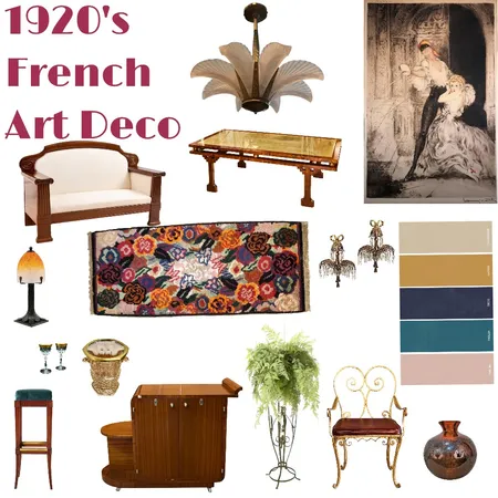 1920’s French Art Deco Final Interior Design Mood Board by Jkjenm on Style Sourcebook