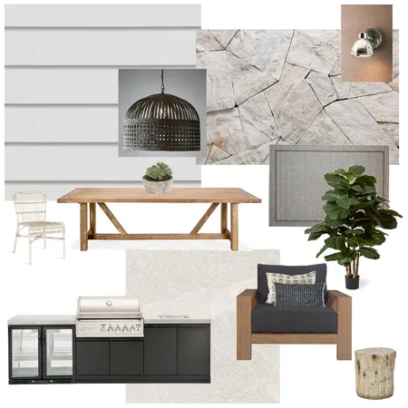 Drew & Leah outdoor digital sample board Interior Design Mood Board by Jennifer Kapur on Style Sourcebook