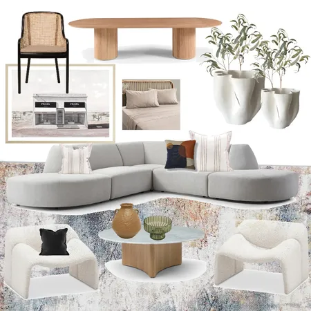 Living Room Interior Design Mood Board by Bianco Design Co on Style Sourcebook