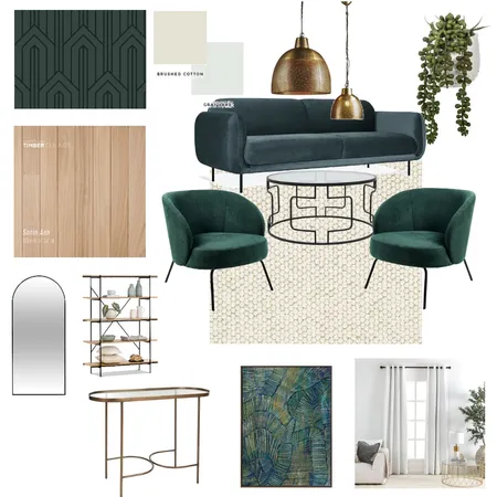 Art Deco Contemporary living room Interior Design Mood Board by camiromerob95@gmail.com on Style Sourcebook