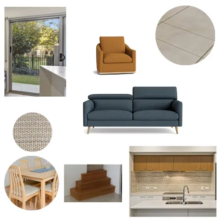 Living/Dining - Denim/Honey Interior Design Mood Board by BigRed1 on Style Sourcebook