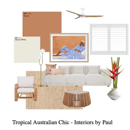 Tropical Australian Chic Interior Design Mood Board by Interiors By Paul on Style Sourcebook