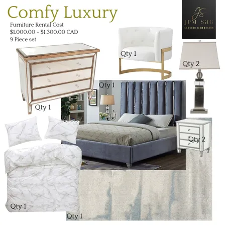 Comfy Luxury Interior Design Mood Board by JPM+SAG Staging and Redesign on Style Sourcebook