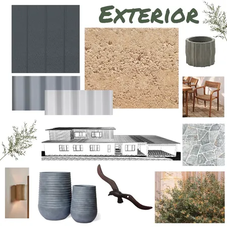 Earthen exterior Interior Design Mood Board by Mella on Style Sourcebook