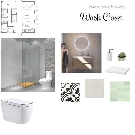 WC-Room Interior Design Mood Board by spacarro on Style Sourcebook