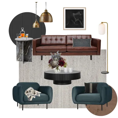 Moody Lounge 3 Interior Design Mood Board by Blackbird Interiors on Style Sourcebook