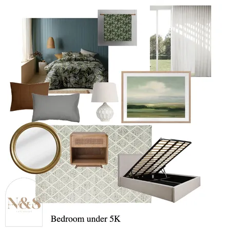 Bedroom Under 5K Interior Design Mood Board by Christina Gomersall on Style Sourcebook