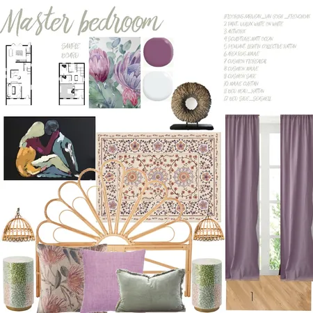 Master Bedroom Sample Board_11_301123_ULTIMOwendi non mi ha risposto_ Interior Design Mood Board by manu' on Style Sourcebook