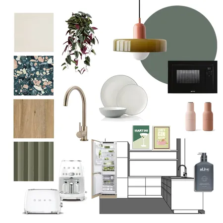 Kitchenette Interior Design Mood Board by miszlele on Style Sourcebook