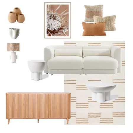 Neutral Living Interior Design Mood Board by envisual design on Style Sourcebook