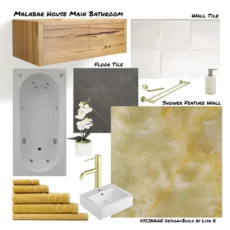 Main Bathroom Interior Design Mood Board by VICINAGE DESIGN+BUILD on Style Sourcebook