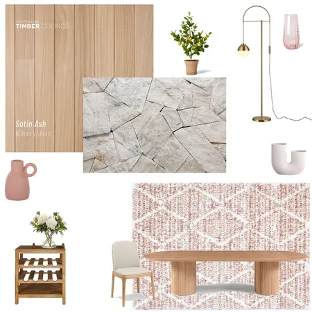 pink dining Interior Design Mood Board by Tailem on Style Sourcebook