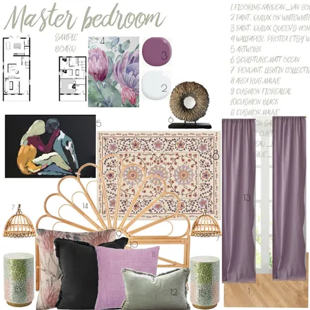 Master Bedroom Sample Board_13_061223_Pronat per inoltro Interior Design Mood Board by manu' on Style Sourcebook