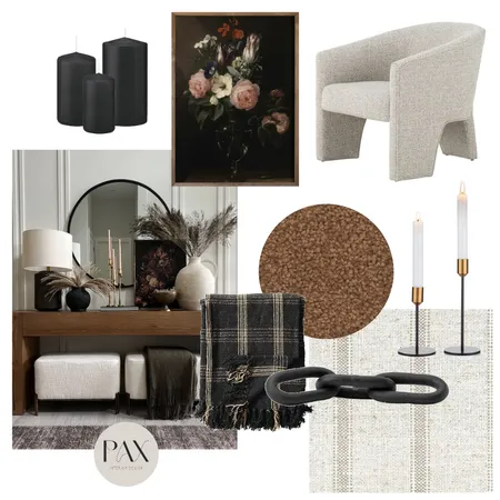 Moody entryway Interior Design Mood Board by PAX Interior Design on Style Sourcebook