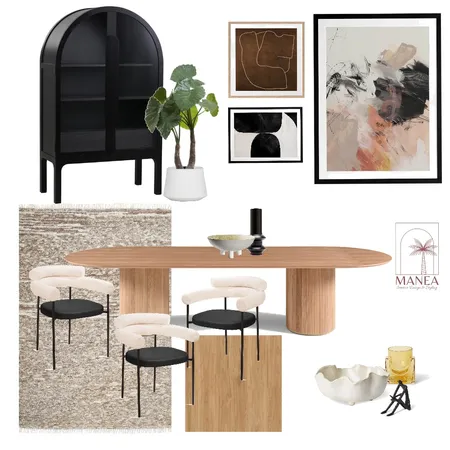 Contemporary Dining Room Interior Design Mood Board by Manea Interior Design & Styling on Style Sourcebook