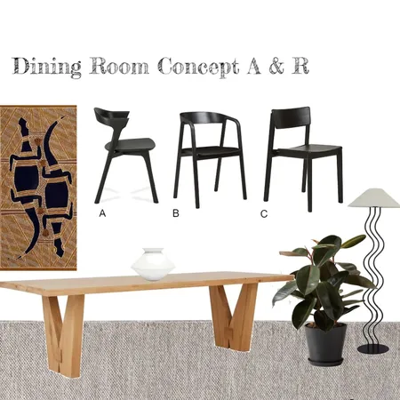 A&R Dining Room Interior Design Mood Board by Lisa Crema Interiors and Styling on Style Sourcebook