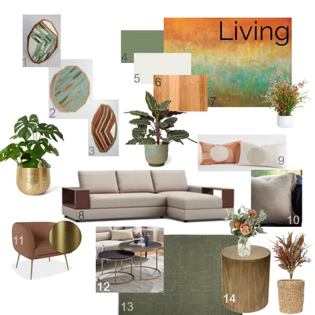 Living Interior Design Mood Board by alinemartins on Style Sourcebook