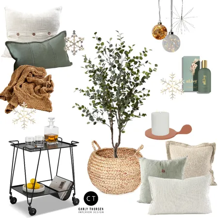 Aussie Christmas Decor Interior Design Mood Board by Carly Thorsen Interior Design on Style Sourcebook