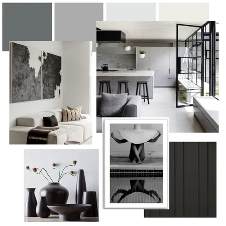 Achromatic Final Interior Design Mood Board by Em_lemon on Style Sourcebook