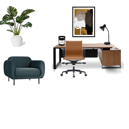 Men Work Space Interior Design Mood Board by Meggie Ferrer Design on Style Sourcebook