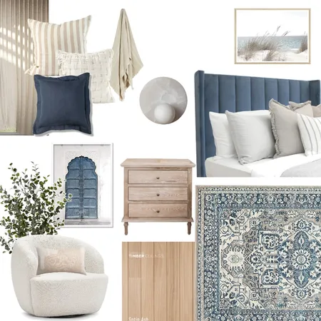 costal bedroom Interior Design Mood Board by tyseer on Style Sourcebook